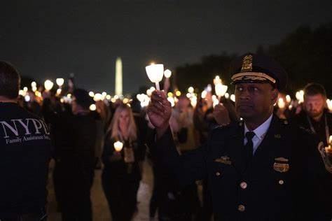 DHS Secretary Alejandro Mayorkas Attends the NLEOMF Candlelight Vigil ...