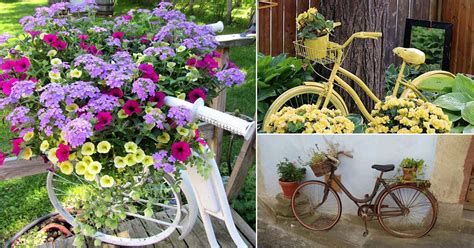 10+ DIY Bicycle Planter Ideas (Cheap But Full Of Creativity) | Balcony