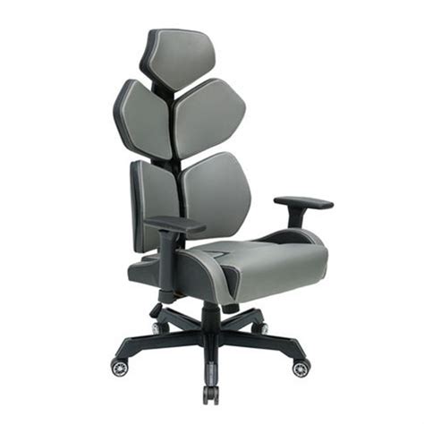 China PVC Cover Game Chair Ergonomic Lumbar Support System - Grey Manufacturers Suppliers Factory