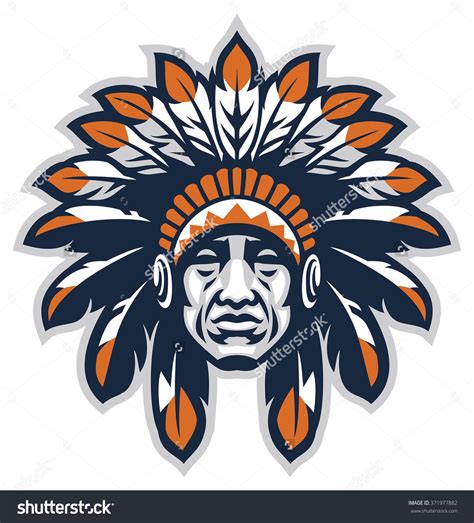 Indian head mascot | Mascot, Native american warrior, Native american