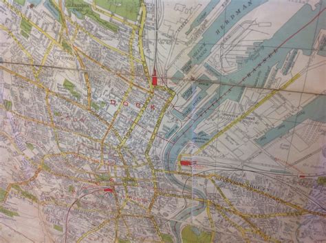 Vintage map of Belfast – On The Square Emporium