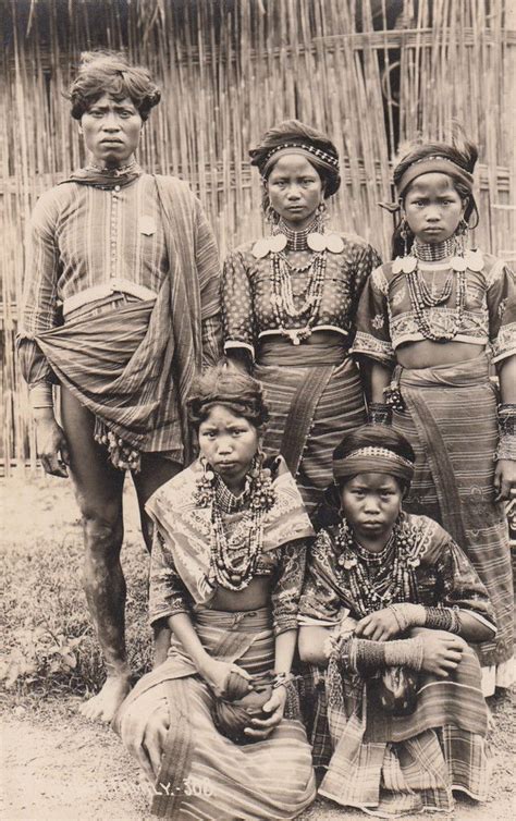 A Kalinga family in traditional dress (Real Photo Postcard ) | Filipino culture, Filipino tribal ...