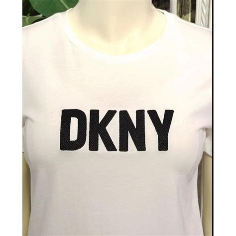 ORIGINAL DKNY LOGO EMBROIDERED T-SHIRT - Branded Collection House