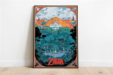 The Legend of Zelda Poster the Legend of Zelda Digital Print Tloz Home Decor the Legend of Zelda ...