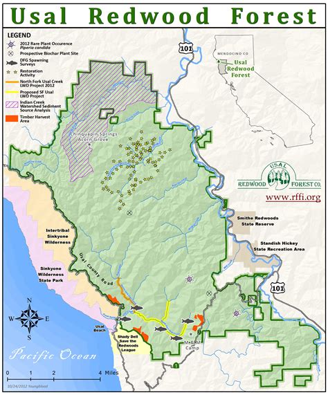 Where Is The Redwood Forest In California On A Map | Printable Maps