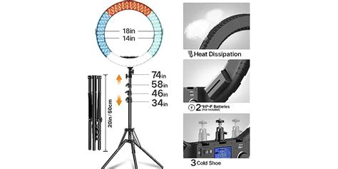 19" Ring Light with Stand and Remote