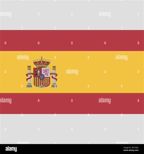 Simple flag of Spain. Spanish flag. Correct size, proportion, colors ...