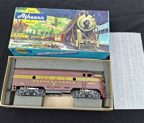 HO Scale Athearn, F7A Diesel Locomotive, Pennsylvania, Brown 9643 3205 - Etsy