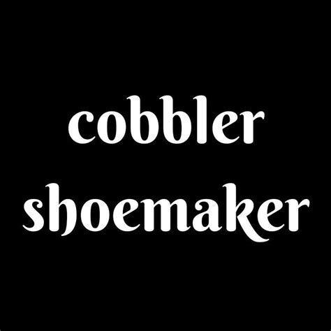 #synonyms #cobbler #nouns | English words, Nouns, Words