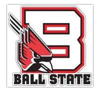 Ball State Cardinals1 NCAA Logo Wall Window CarVinyl Sticker - AG Design