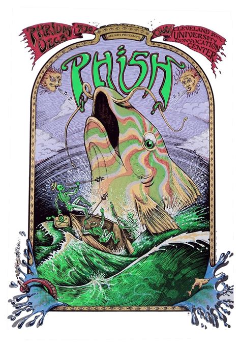 Phish Cleveland 95 EMEK | Concert poster design, Concert posters, Concert poster art