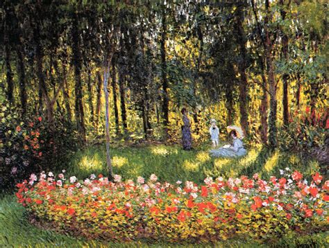 Claude Monet - The Artists Family in the Garden (1875)