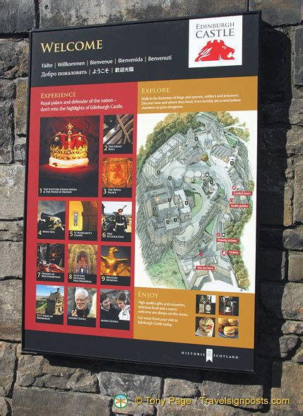 Edinburgh Castle map and attractions