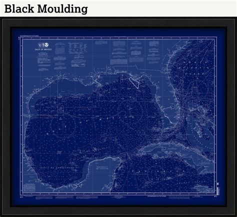 GULF of MEXICO - 2013 Nautical Chart Blueprint