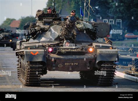 Royal Army, "Chieftain" tank during NATO exercises in Germany Stock ...