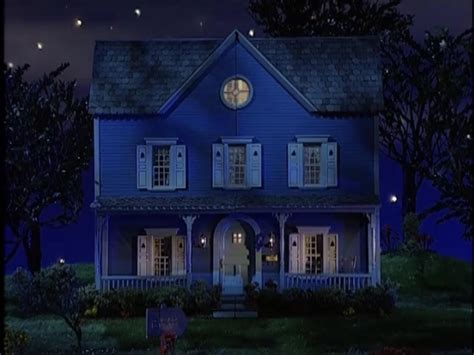 Big Blue House Nighttime Background by jakeysamra on DeviantArt