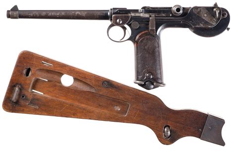 DWM Model 1893 Borchardt Semi-Automatic Pistol with Stock | Rock Island Auction