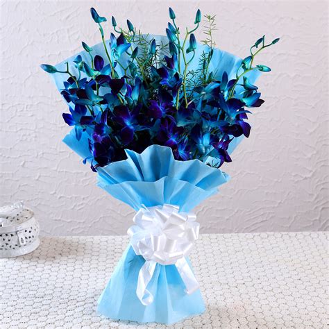 Mesmerising Blue Orchids Bouquet - Gamle Walas