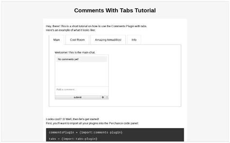 💬 Comments With Tabs Tutorial 🗒️ ― Perchance Generator