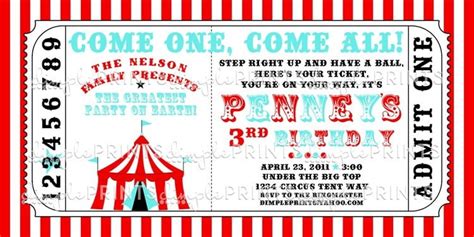 Free Carnival Ticket Invitation