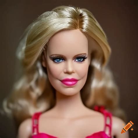 High-resolution image of kristin bauer van straten as pam from true blood barbie doll on Craiyon