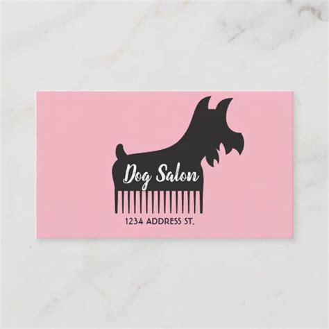 Cute Dog Groomer Business Card | Zazzle