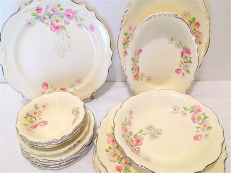 Vintage Dinnerware Set Virginia Rose Homer Laughlin 19