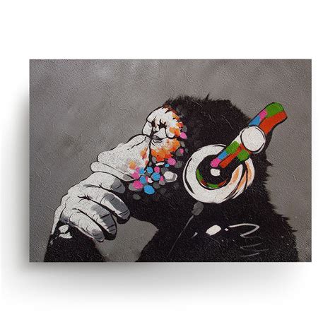 Banksy Art Monkey Picture Print Banksy Wall Art Poster | Etsy