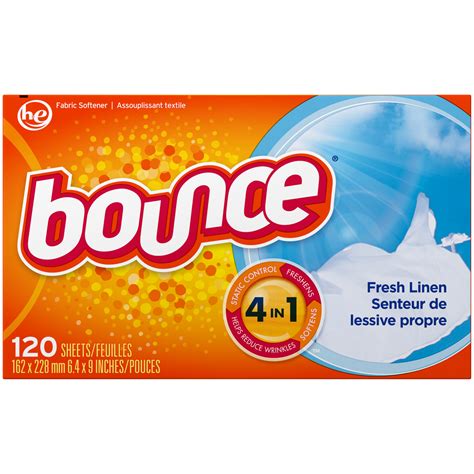 Bounce Fabric Softener Sheets, Fresh Linen, 120 sheets