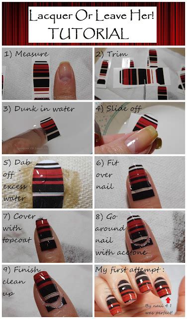 Lacquer or Leave Her!: Review & tutorial: Water decal nail-wraps from Charlie's Nail art