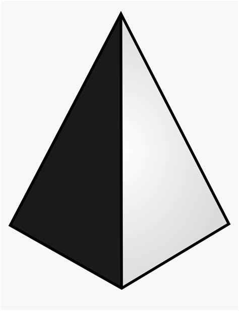 Pyramid - Black And White Pyramid, HD Png Download , Transparent Png ...