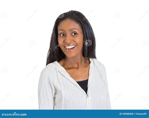 Happy Surprised Woman Laughing Stock Photo - Image of looking ...