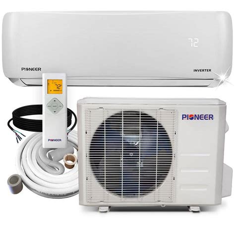 Pioneer 12,000 BTU 1 Ton 19.5 SEER Ductless Mini Split Inverter+ Wall ...