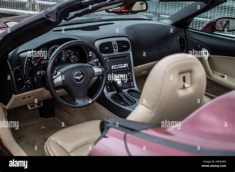 Chevrolet Corvette C6 interior Stock Photo - Alamy