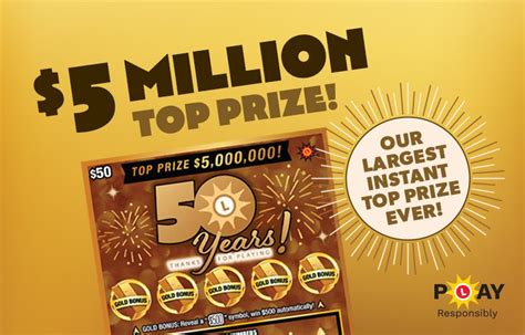 Maryland Lottery Launches $50 Scratch-off with $5 Million Top Prize – La Fleur's Lottery World