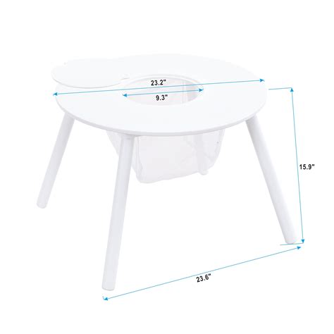 UHOMEPRO Kids' Tables Chair Sets, Children Play Table with 4 Chairs, T - Uhomepro