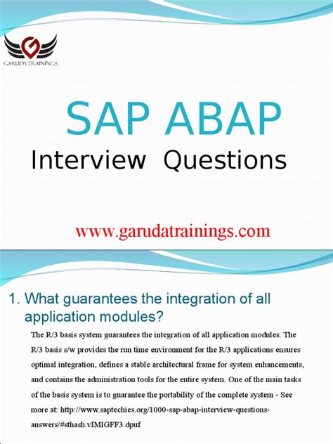 SAP abap Latest Interview Questions | Method (Computer Programming) | Inheritance (Object ...