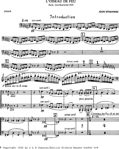 Suite from "The Firebird" [1919 Version] Cello Sheet Music by Igor Stravinsky | nkoda | Free 7 ...