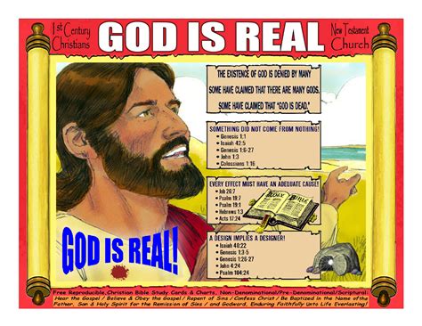 God Is Real in 2020 | Christian bible study, Study cards, God is real