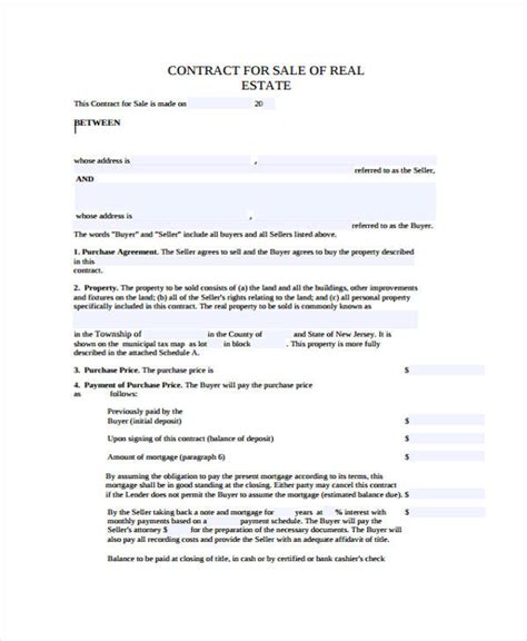 For Sale by Owner Contract - 11+ Examples, Format, Pdf