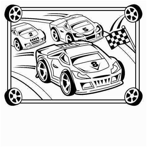 Race Car Coloring Pages | Race car coloring pages, Cars coloring pages ...