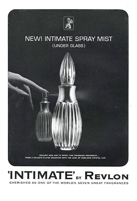 Revlon, “Intimate” perfume advertisement, 1965.