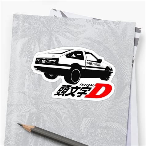 "initial D logo" Stickers by killball3000 | Redbubble