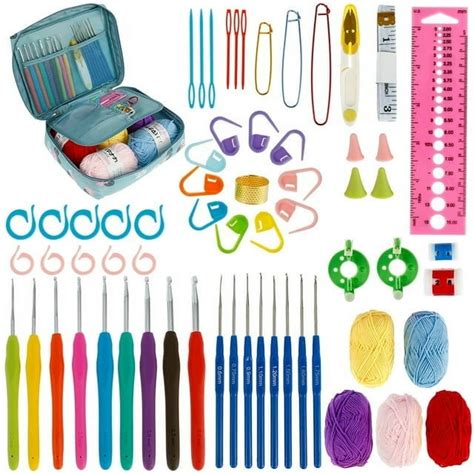 EUWBSSR Crochet Kits for Beginners,Colorful Crochet Hook Set with ...