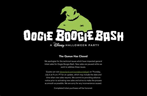 Oogie Boogie Bash Ticket Sales Closed After Technical Issues, Disney to ...