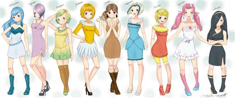 Female Human Eevee Evolutions