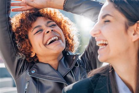 Girls smiling happy stock photo. Image of laughter, happy - 246748938