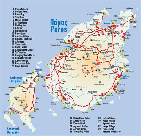 RIDE MOTO RENTAL | Naoussa, Paros, Greece | Paros map