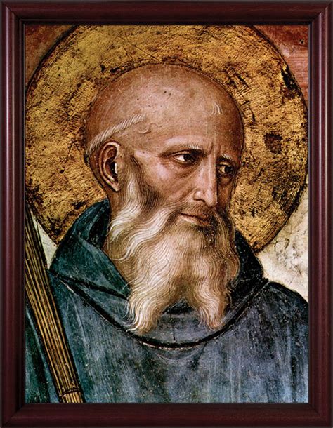 St. Benedict Framed Art - Catholic to the Max - Online Catholic Store