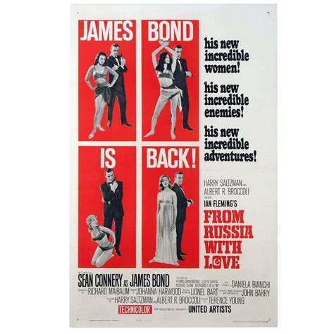 "From Russia with Love" Poster, 1964 For Sale at 1stdibs